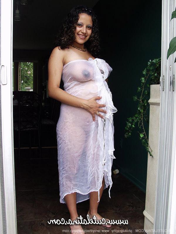 15P Cute latina pregnant and naked