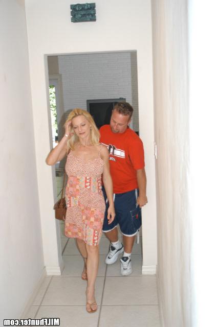 15P Blonde milf with huge rack gets introduced to the hunter by cock insertion