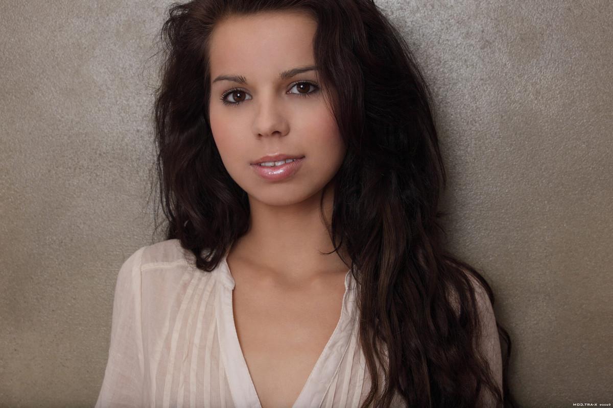 16P Katka has a sweet surprise waiting for you underneath her dripping wet dress...