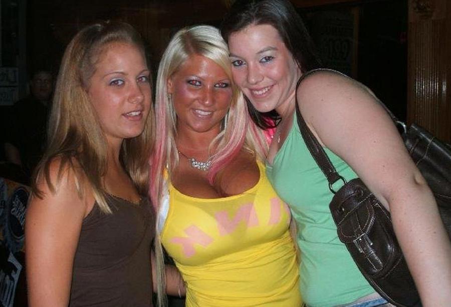 12P College girls with huge melons partying