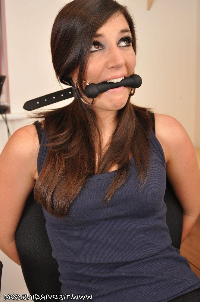 12P Bound and taped - Sapphire is restrained at the office