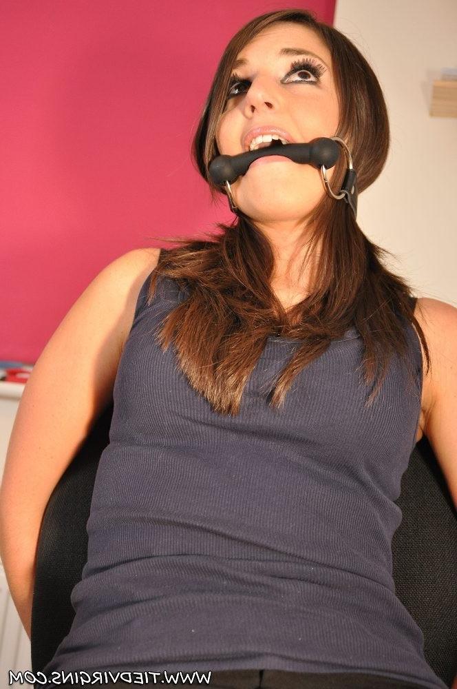 12P Bound and taped - Sapphire is restrained at the office
