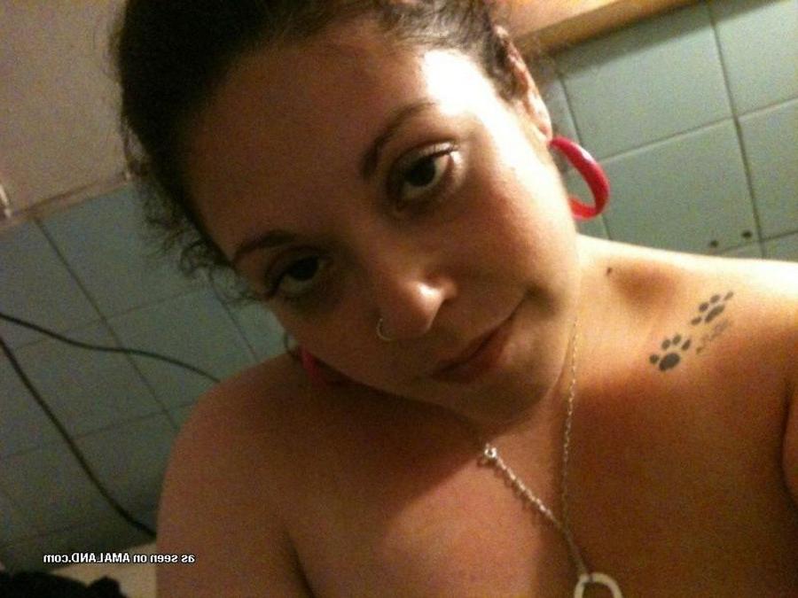 10P Horny Latina BBW with big floppy tits self-shooting