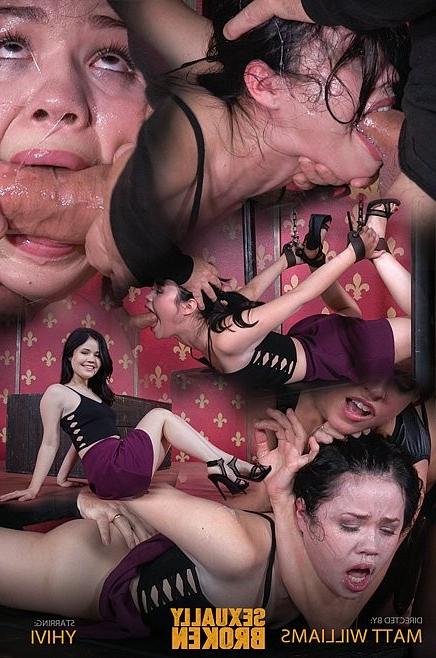 16P Yhivi is chain bound for mouth fucking with countless orgasms