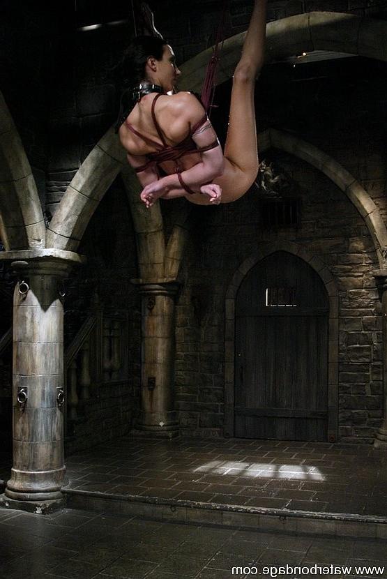 15P Wenona rope bound sexy young woman toyed and water tortured