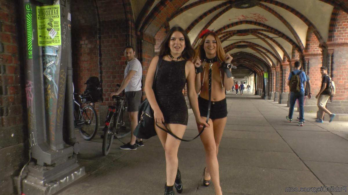 20P Perky young Lullu Gun is a pretty little exhibitionist whore and Julliette March
