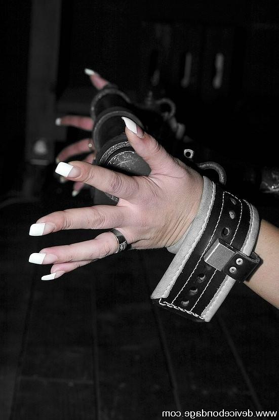 15P Delilah Strong bound in leather straps getting here body tickeld