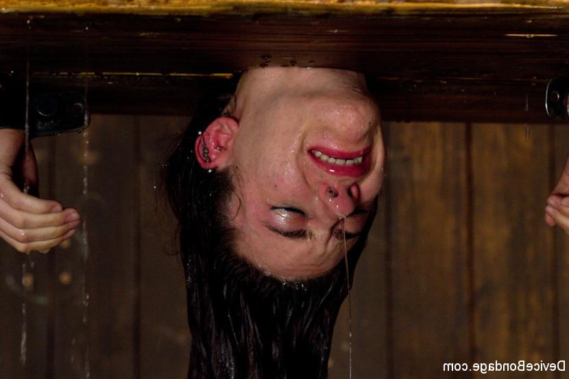 15P Iona Grace is bound upside down is made to orgasm