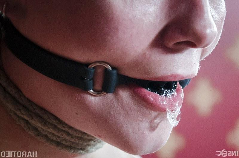 14P Billy Nix new toy is bound in rope her tits clampled