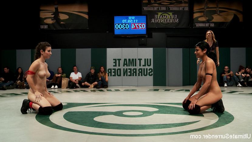 15P Four bad ass whores turn the mat into one big cat fight!!