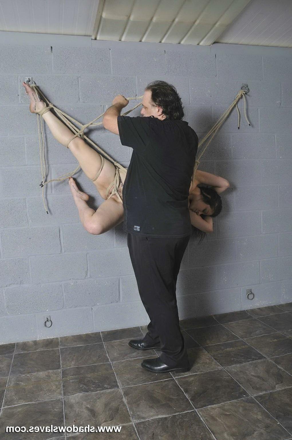 16P Pretty Beauvoir becomes a piece of wall art when shes bound and 