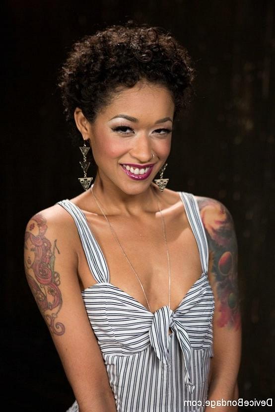 17P Skin Diamond ebony submissive is metal bound and toyed by maledo