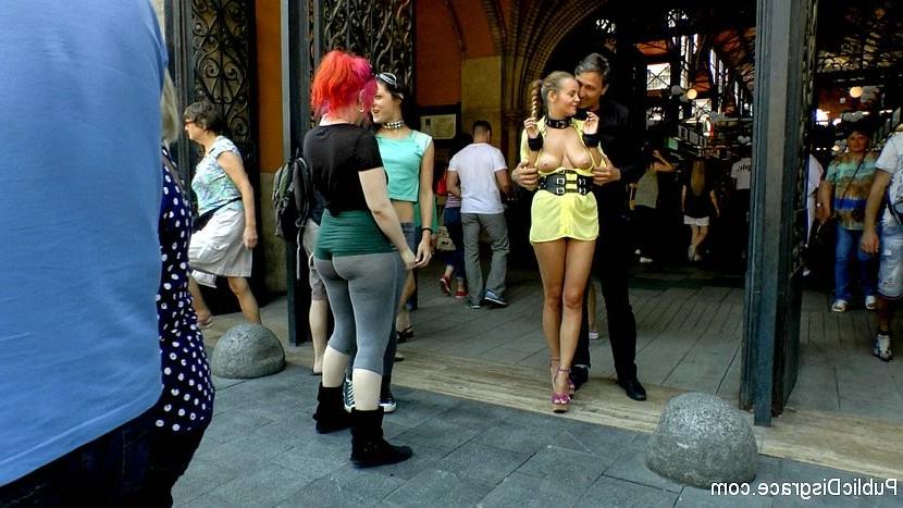23P Candy Alexa busty blonde public bound and exposed sucking cock i