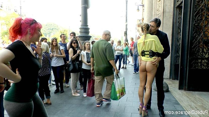 23P Candy Alexa busty blonde public bound and exposed sucking cock i