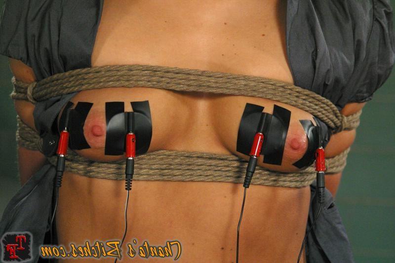 18P Mistress Audrey Leigh with innocent bound girl getting straponed