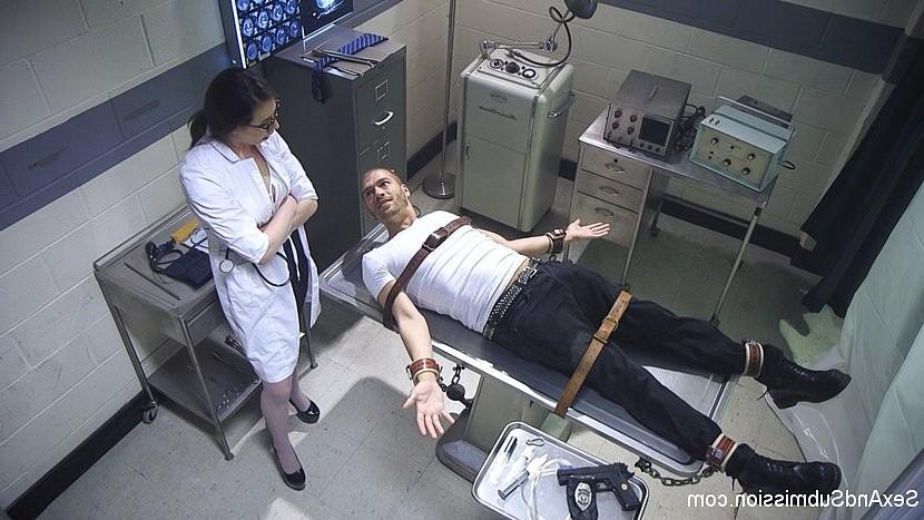 18P Casey Calvert kinky doctor is rope bound and fucked in mouth and