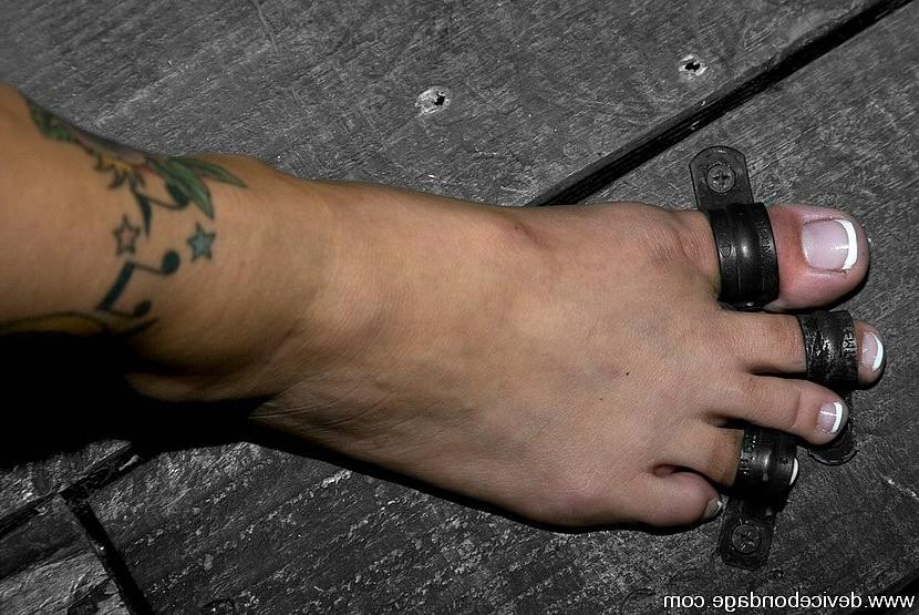 15P Claire Dames gets bound all nude with latex vacuum mask