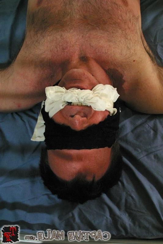 18P Male slave with bound balls is forced to lick pussy and feet