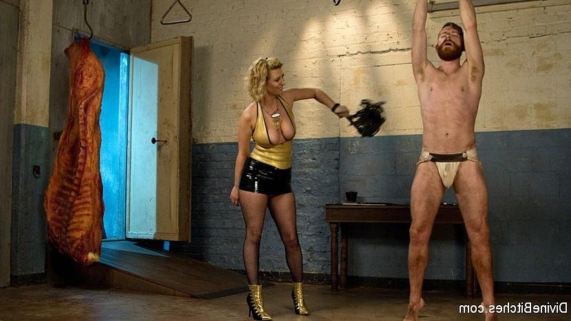 17P Cherry Torn femdom humiliates and pegging pretty bound sub boy S