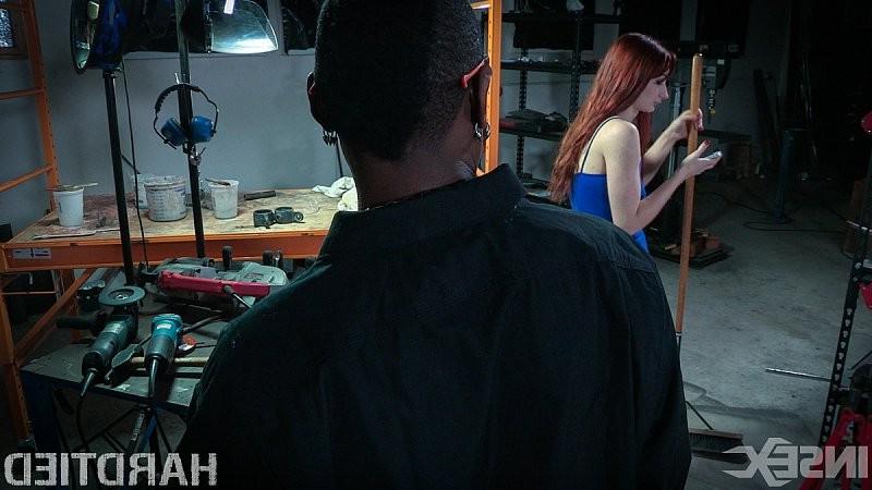15P Violet Monroe kinky redhead is rope bound and toyed to orgasm by