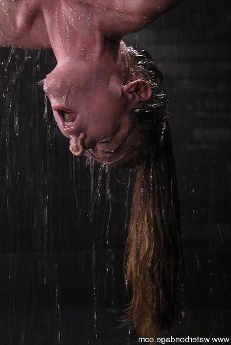15P Jade Marxxx bondage babe tied and drenched is made to cum