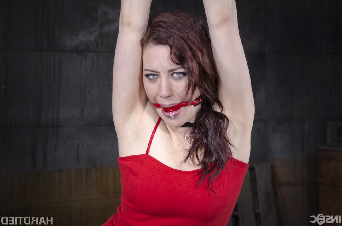 14P It's the physical pain that has her so turned on. She hasn't really experienced 