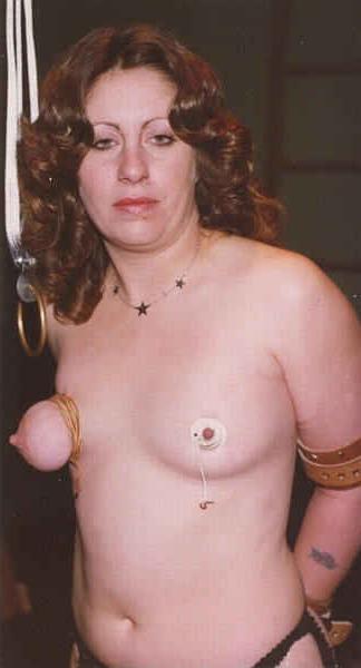 12P Vintage sex slave in bondage and nipple torture
