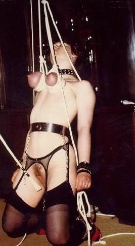12P Vintage sex slave in bondage and nipple torture