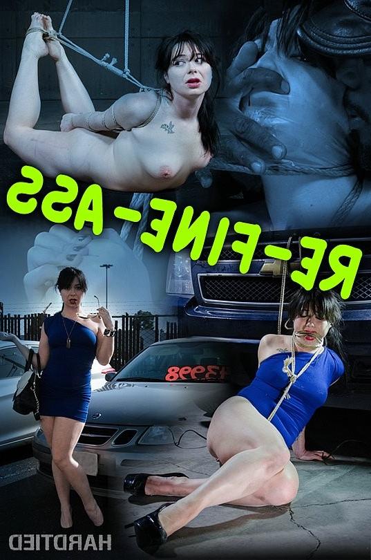 16P Siouxsie Q is rope bound and dominated in car workshop
