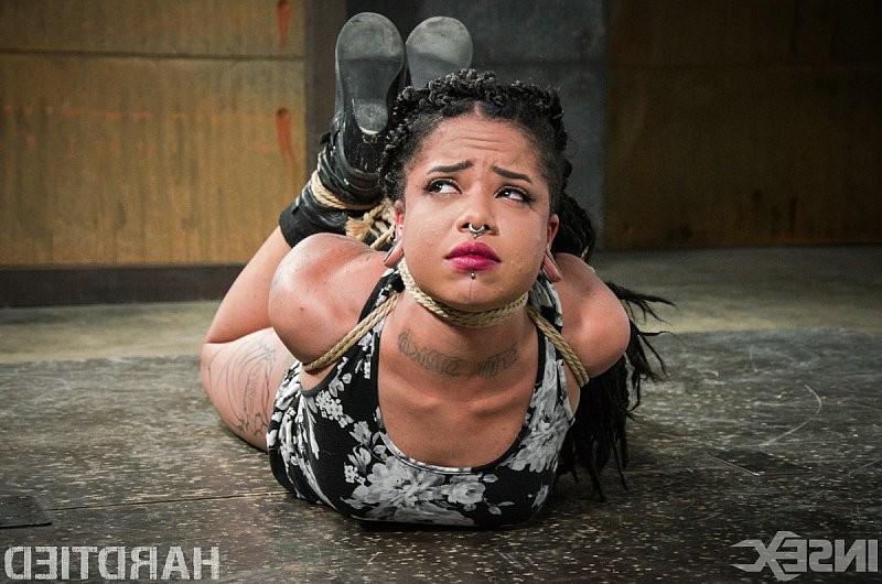 16P Jessica Creepshow is rope bound and masked by maledom Jack Hamme
