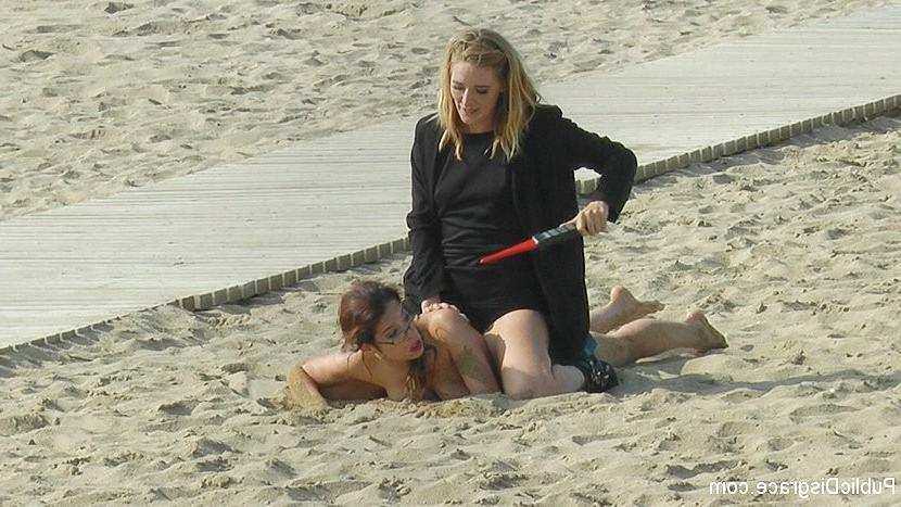24P Zenda Sexy is publicly stripped and bound for electro and sex by