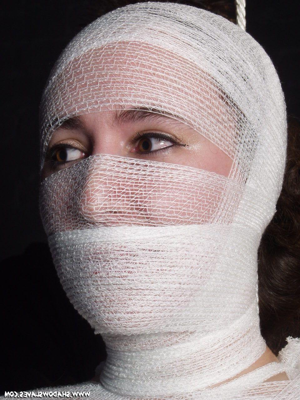 16P Chubbie amateur subbie Nimue is bound in fine gauze bandages