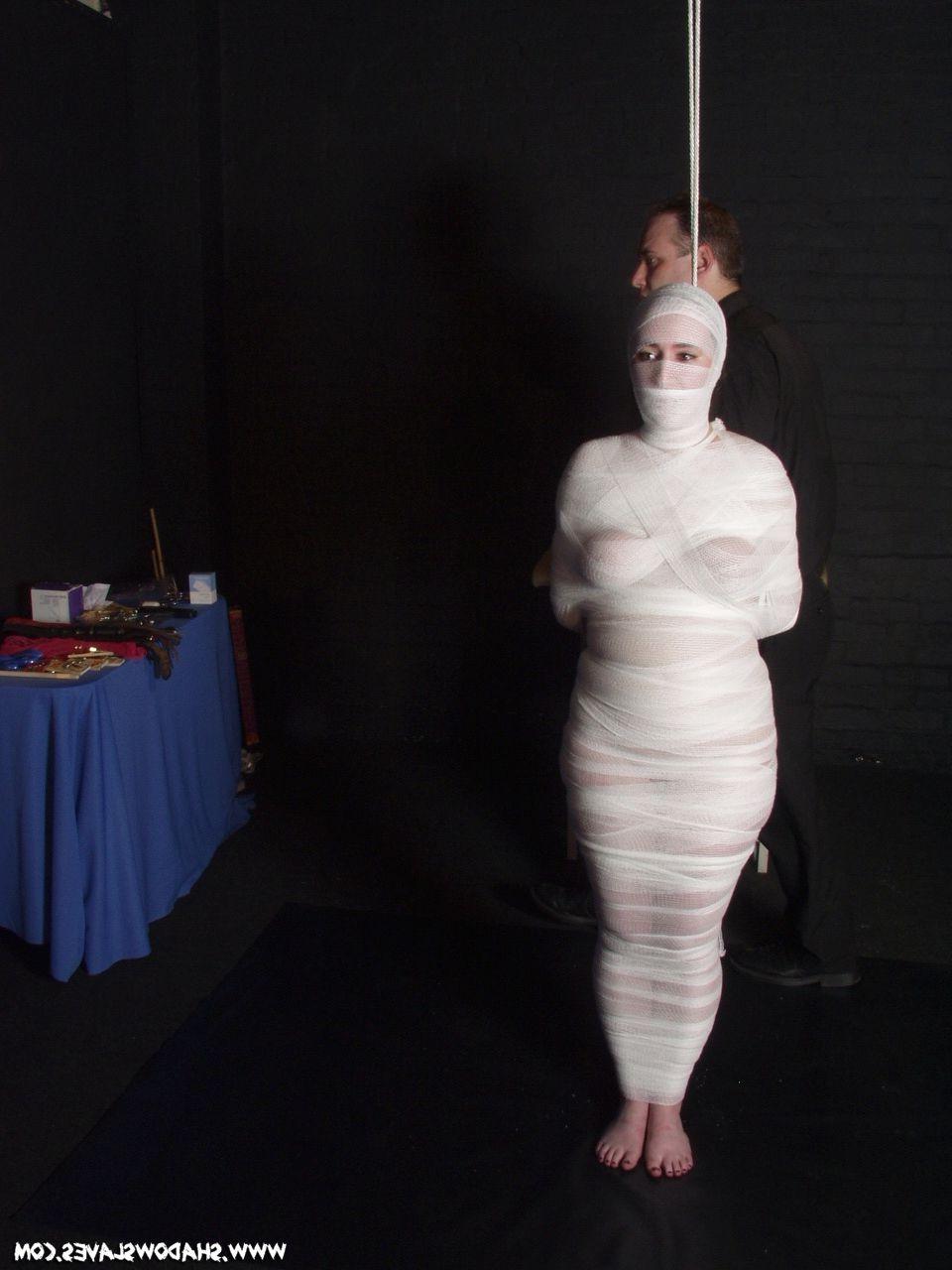 16P Chubbie amateur subbie Nimue is bound in fine gauze bandages