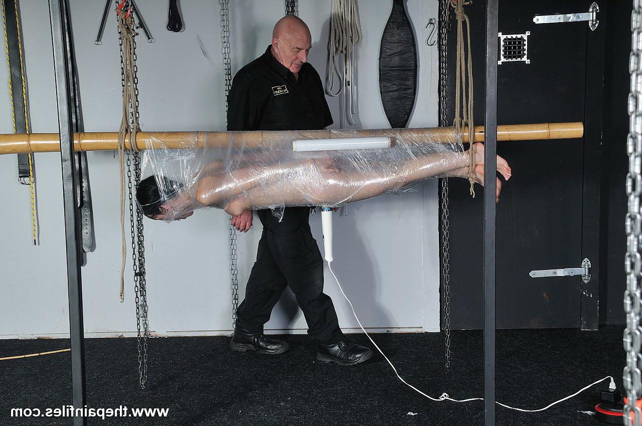 16P Amateur sub is bound to a pole with saran wrap and bought to org