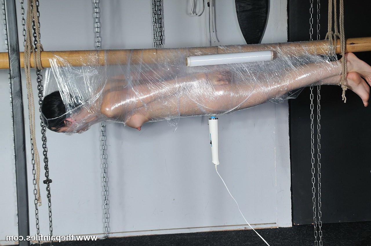 16P Amateur sub is bound to a pole with saran wrap and bought to org