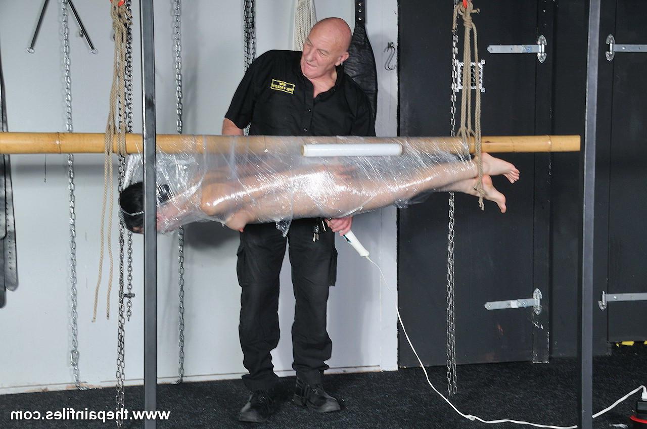 16P Amateur sub is bound to a pole with saran wrap and bought to org