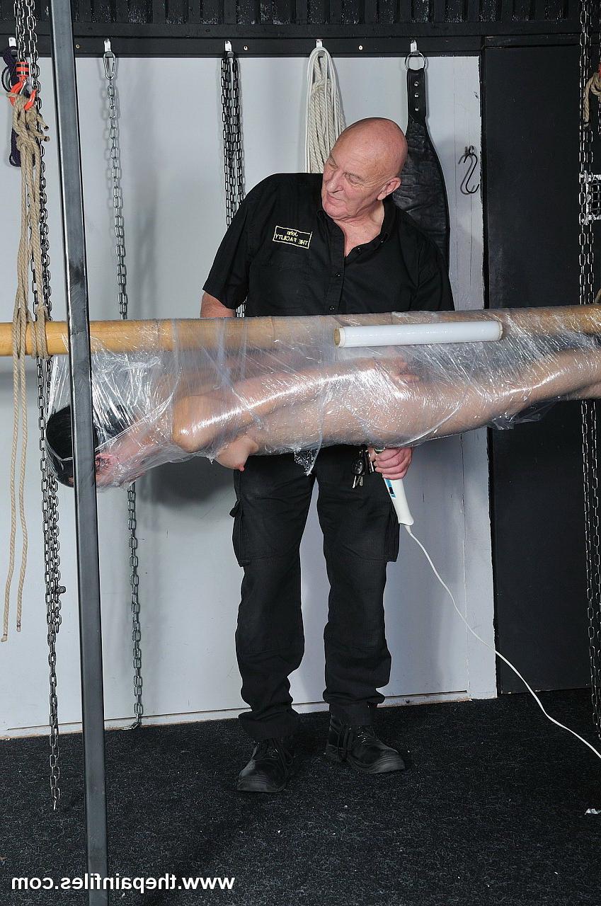 16P Amateur sub is bound to a pole with saran wrap and bought to org