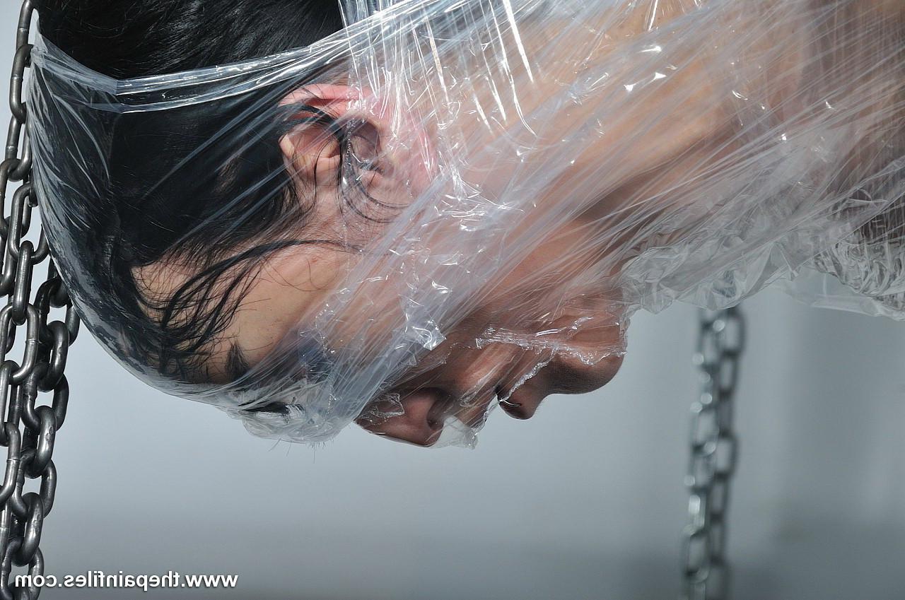 16P Amateur sub is bound to a pole with saran wrap and bought to org