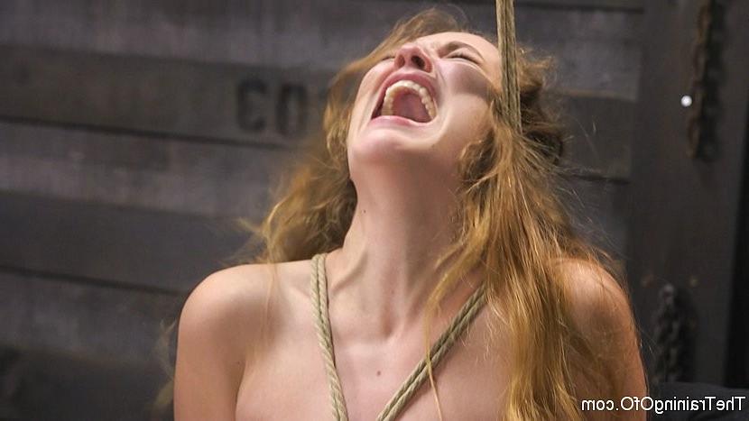 18P Samantha Hayes is rope bound in dungeon and fucked for training 