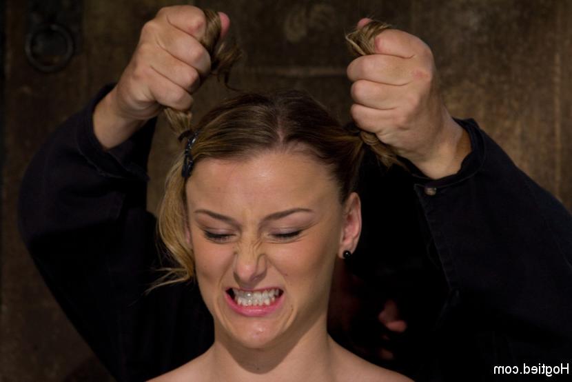 15P Jessie Coxxx with pig tails in cotton panties is rope bound