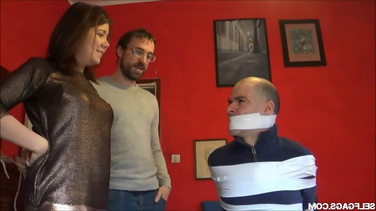 6P Cuckolded Boyfriend Bound Gagged And Humiliated