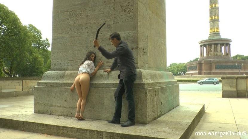 17P Juliette March is public bound and humiliated exposed and fucked