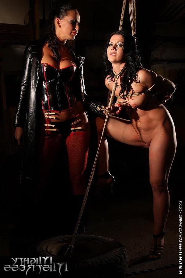 16P Subgirl Clarisse is rope bound and tortured by Mistress Mandy