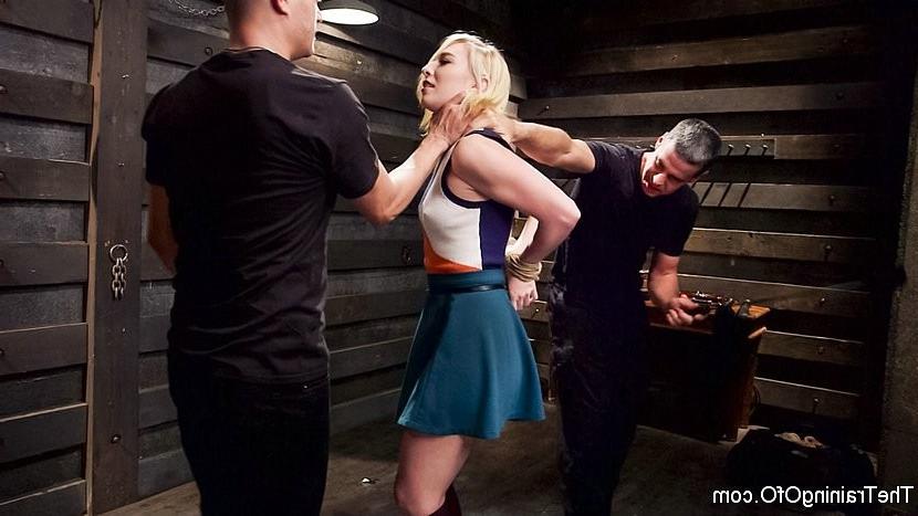 21P Trillium blonde is rope bound for spanking and fucking by maledo