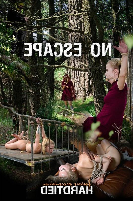 15P Alina West in red dress is rope bound outdoors and fucked by Jac