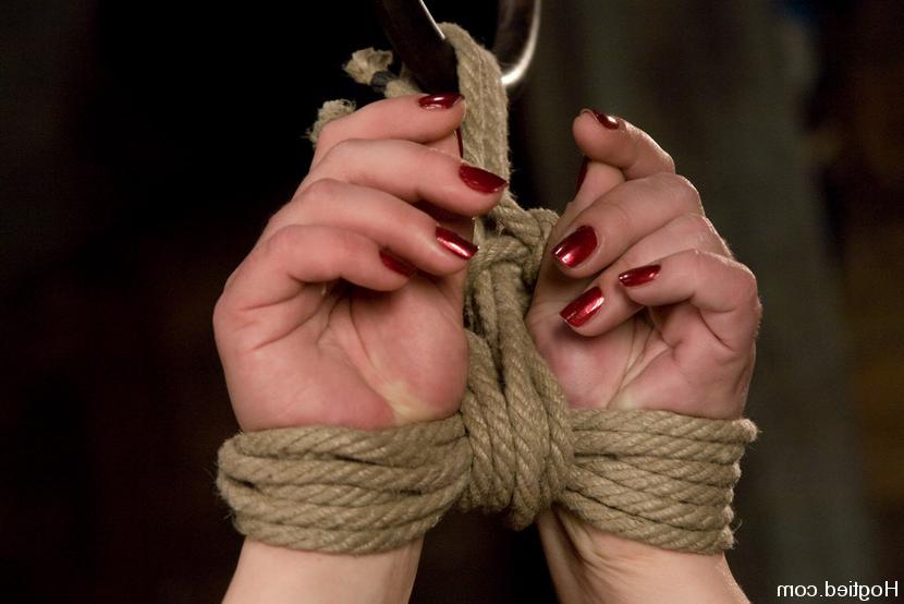 15P Olga Cabaeva russian rope slut is bound and toys fucked