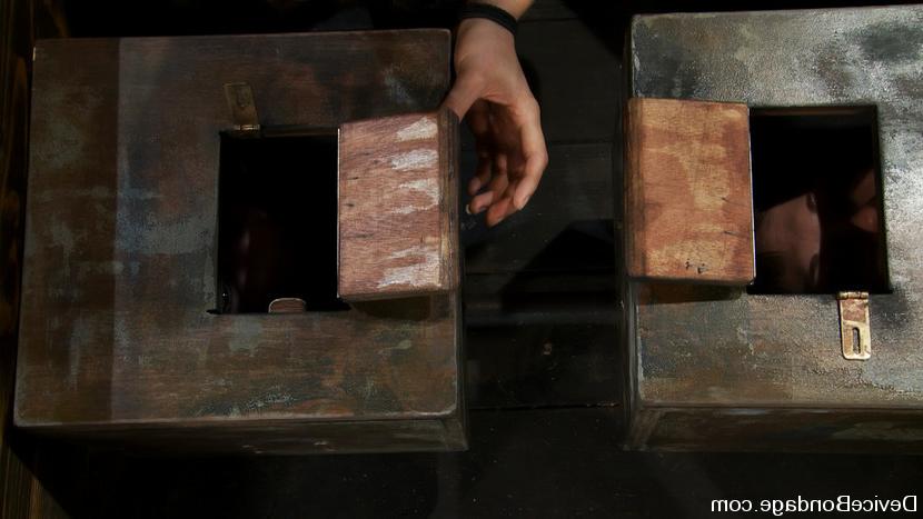 15P Katie Summers and Seda are bound in metal and wood