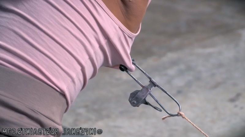 16P Nikki Darling is bound in chains and made to orgasm by maledom J