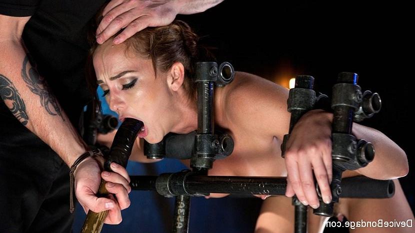 17P Bianca Breeze is bound in brutal devices with squirting orgasms 