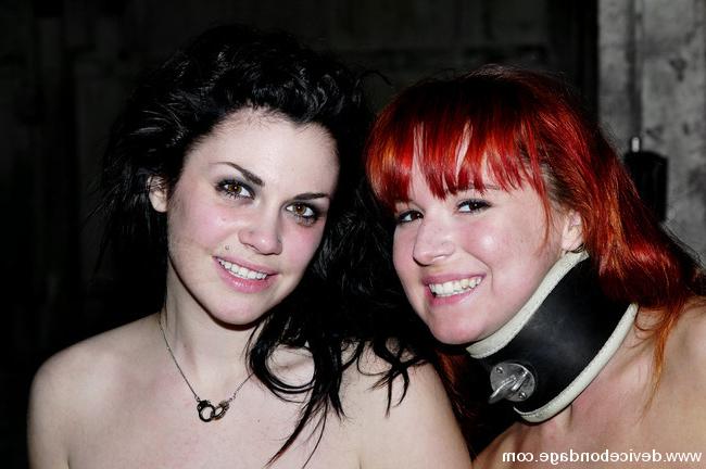 15P Bound girls with nipples stretched by weights pussy spread wide